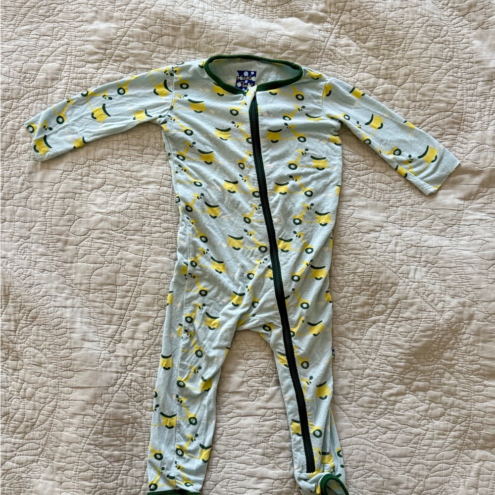 KicKeePants Super Soft One Piece (Vespa Scooter Pattern)